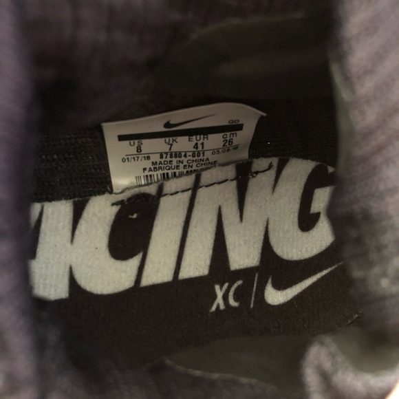 NEW Nike Racing Shoes black and white size 8 - Picture 4 of 8